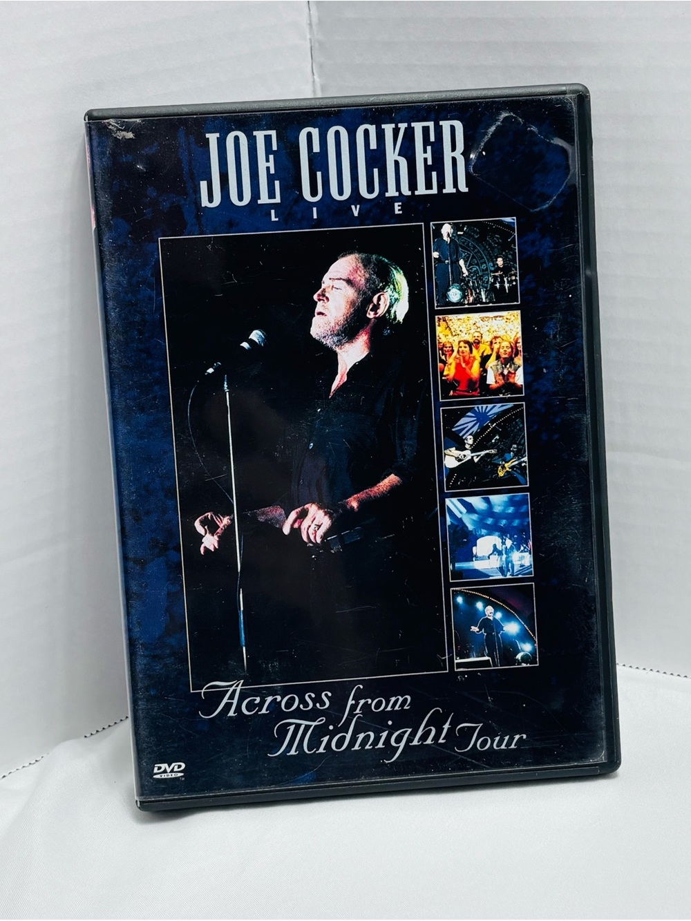 Joe Cocker Live "Across From Midnight Tour" DVD - Blue/Black Cover